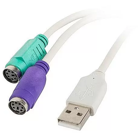 LANBERG AD-0025-W adapter USB->PS 2 x2